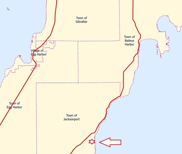 6101 Cave Point Drive, Sturgeon Bay, WI for sale - Aerial - Image 2 of 2