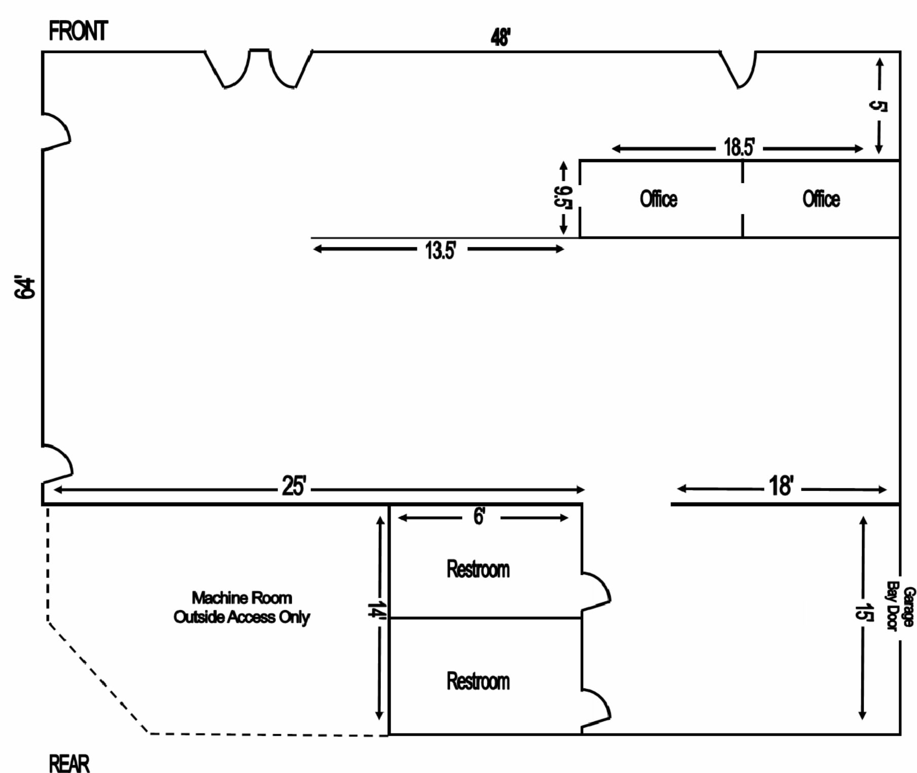 6394 Zebulon Rd, Macon-Bibb, GA for lease Floor Plan- Image 1 of 5