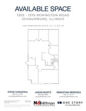 1305 Remington Rd, Schaumburg, IL à louer Plan d’étage- Image 2 de 3