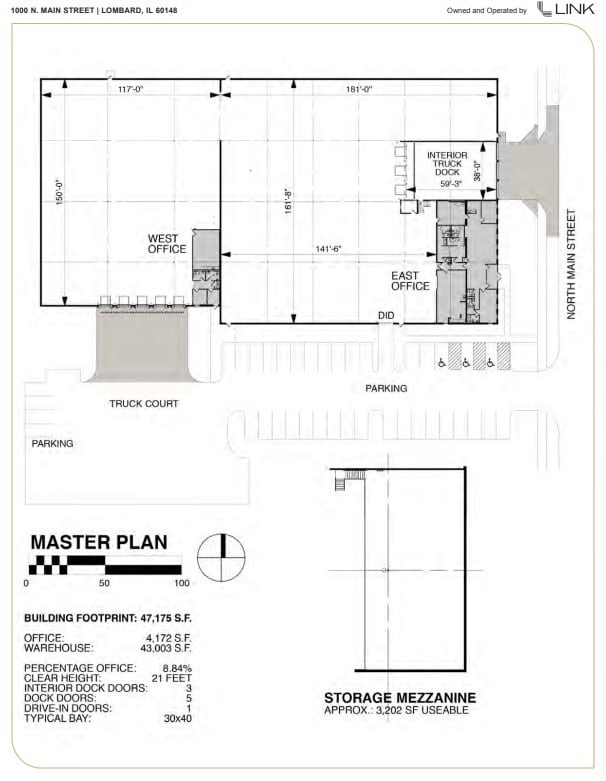 1000 N Main St, Lombard, IL for lease Floor Plan- Image 1 of 6