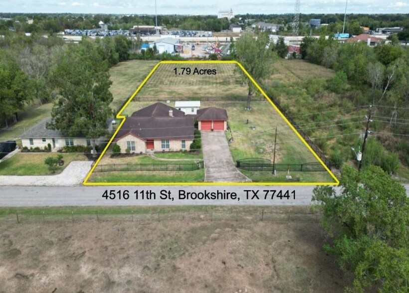 4516 11th St, Brookshire, TX à vendre - Aérien - Image 2 de 7