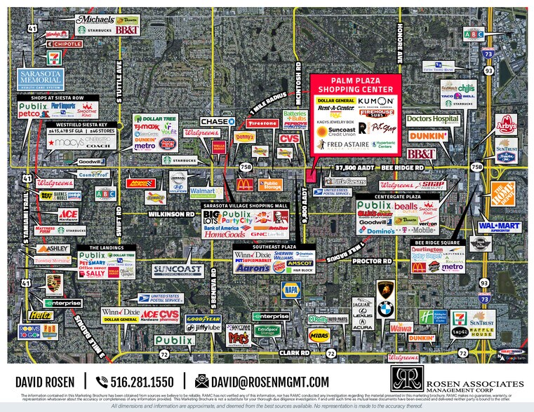 4400 Bee Ridge Rd, Sarasota, FL à louer - Aérien - Image 2 de 43