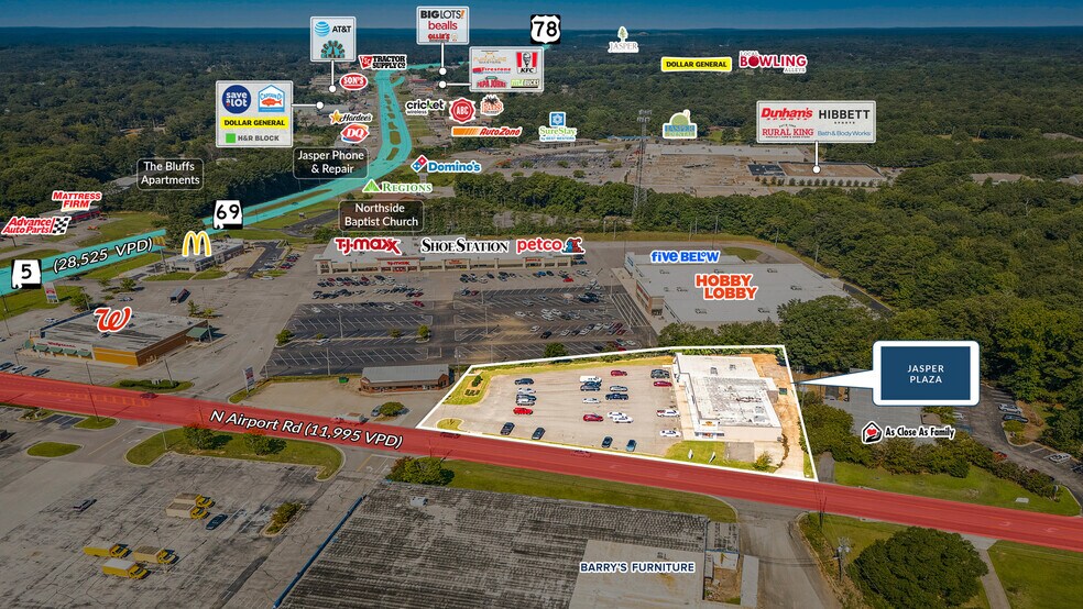 200 N Airport Rd, Jasper, AL à vendre - Photo du bâtiment - Image 2 de 5