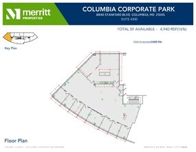 8830 Stanford Blvd, Columbia, MD à louer Plan d’étage- Image 1 de 1