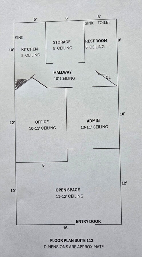 330 Clematis St, West Palm Beach, FL 33401 - Unit 113 -  - Floor Plan - Image 1 of 12