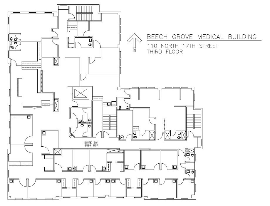 110 N 17th Ave, Beech Grove, IN à louer Plan d  tage- Image 1 de 1