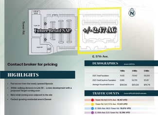 More details for 18653 E 57th Ave, Denver, CO - Land for Sale