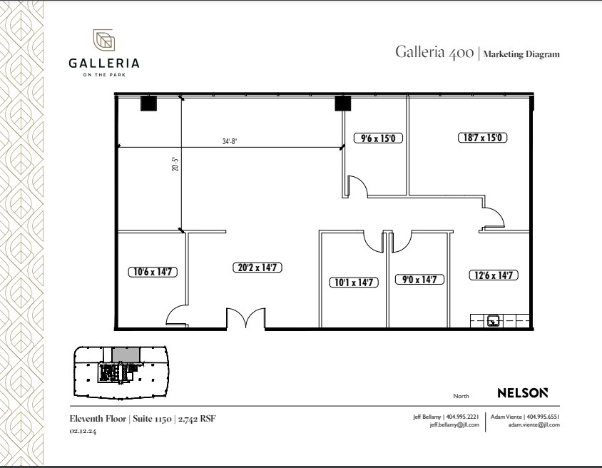 600 Galleria Pky SE, Atlanta, GA à louer Plan d’étage- Image 1 de 1