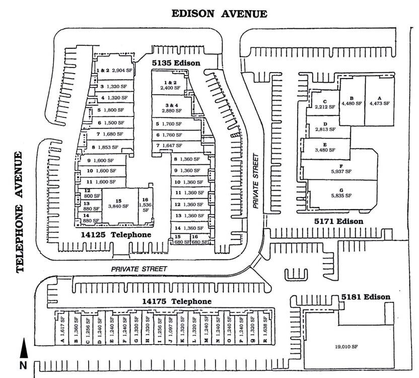 14125 Telephone Ave, Chino, CA for lease Site Plan- Image 1 of 1