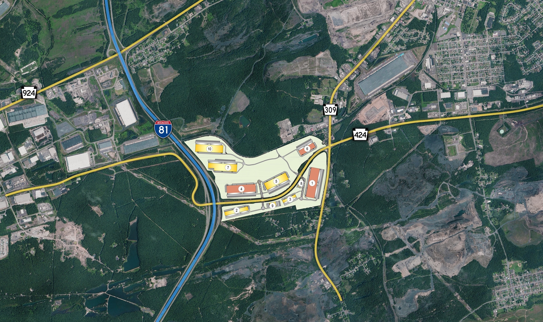 295 Exploration Dr, Hazle Township, PA à louer Plan de site- Image 1 de 2