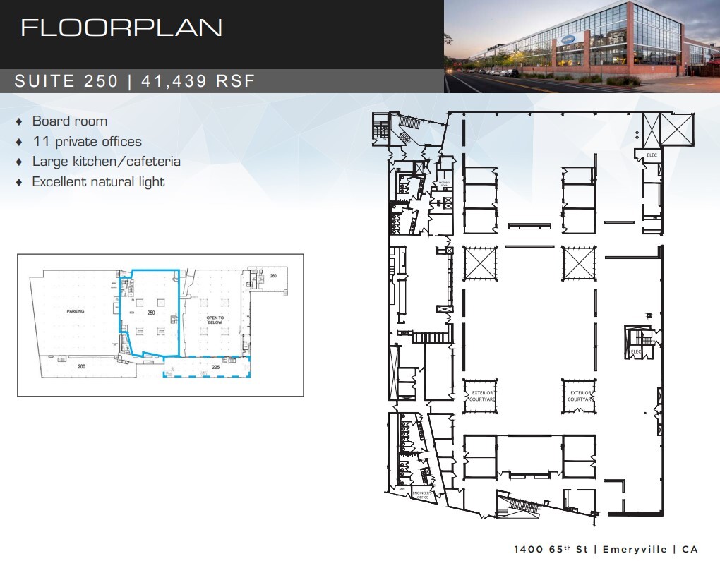 1400 65th St, Emeryville, CA à louer Plan d’étage- Image 1 de 1