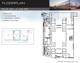 1400 65th St, Emeryville, CA à louer Plan d’étage- Image 1 de 1