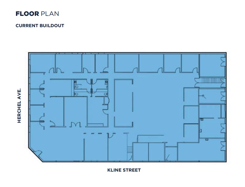 7701 Herschel Ave, La Jolla, CA for lease Floor Plan- Image 1 of 2