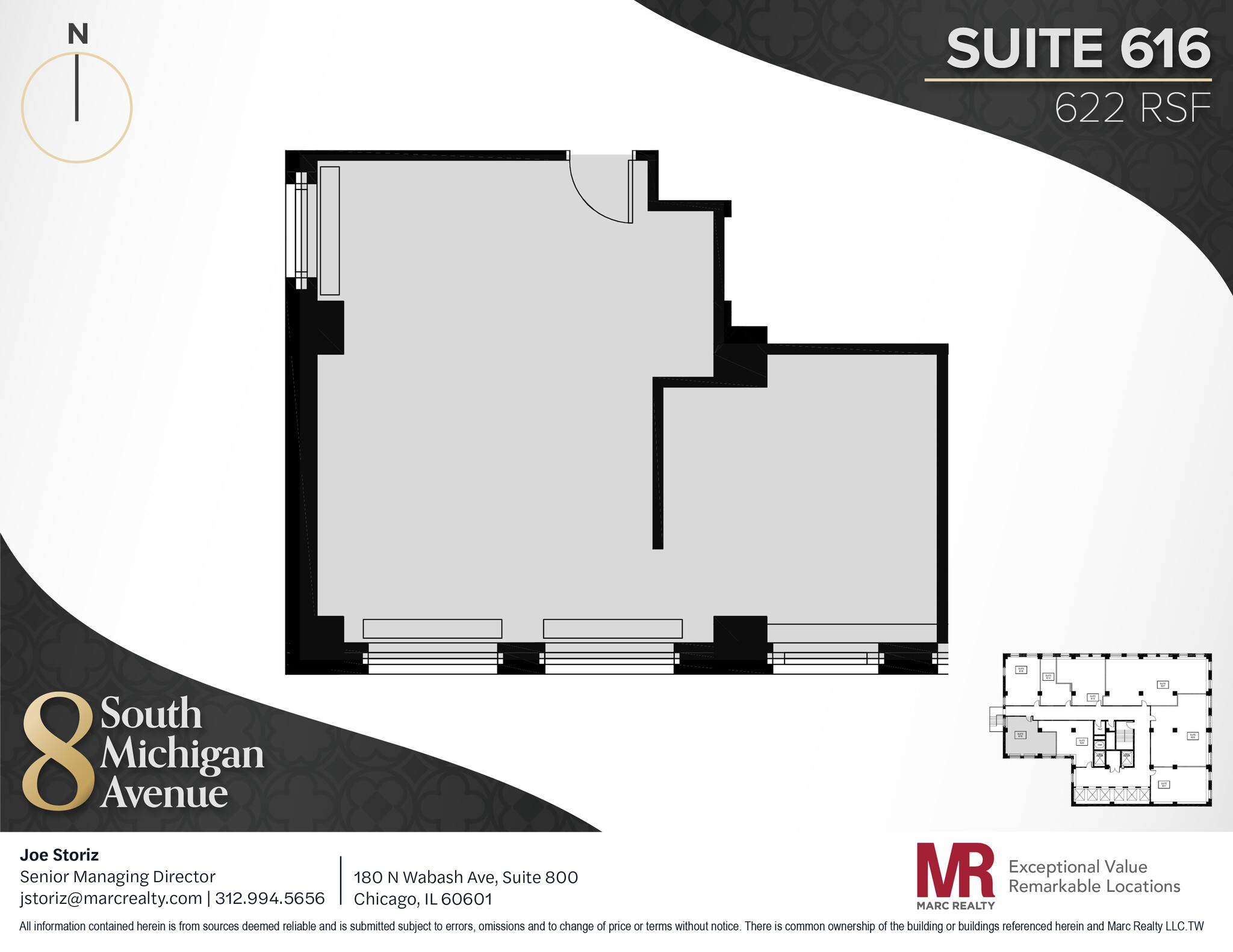 8 S Michigan Ave, Chicago, IL à louer Plan d’étage- Image 1 de 1