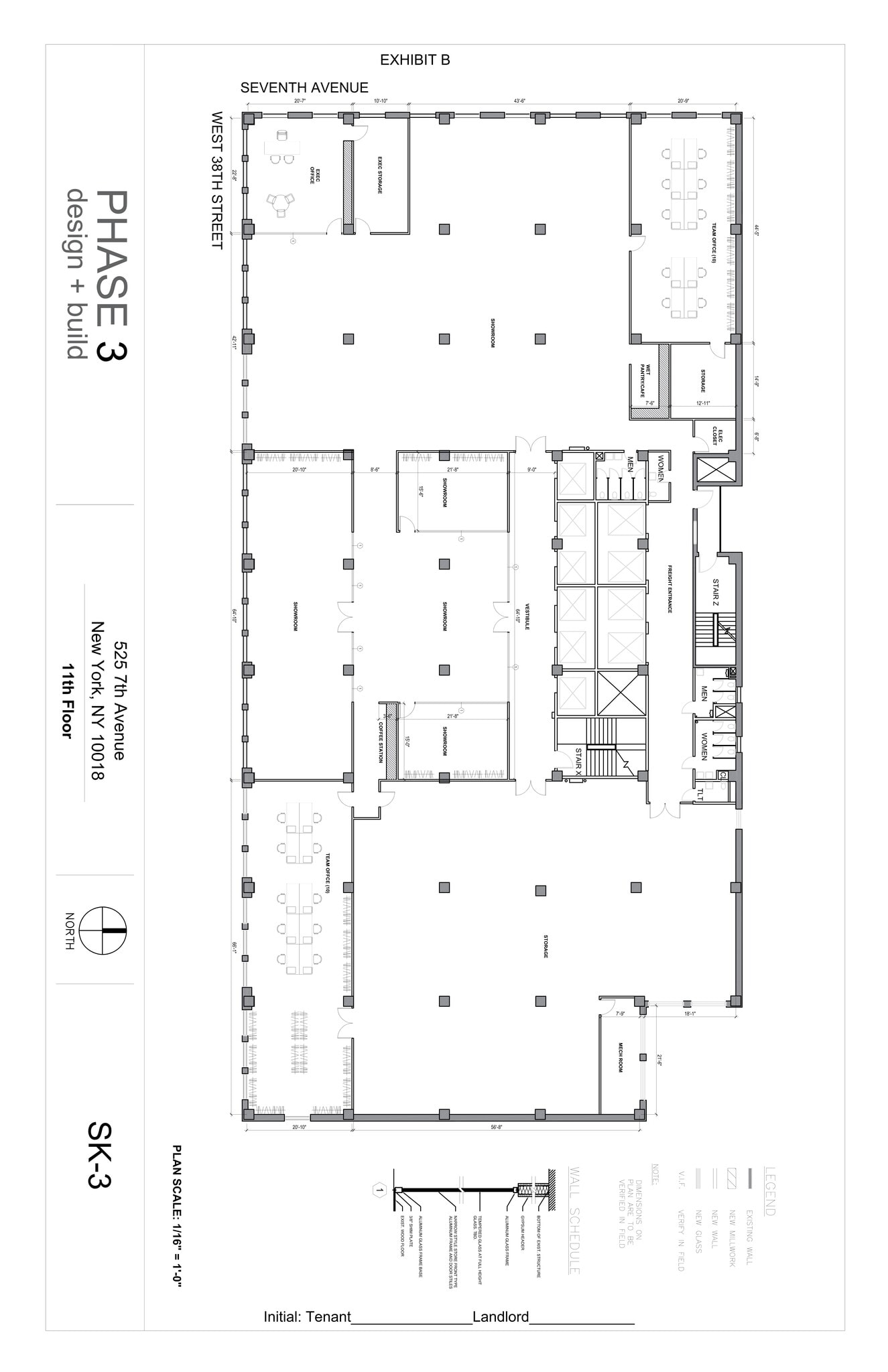 525 Seventh Ave, New York, NY à louer Plan de site- Image 1 de 1
