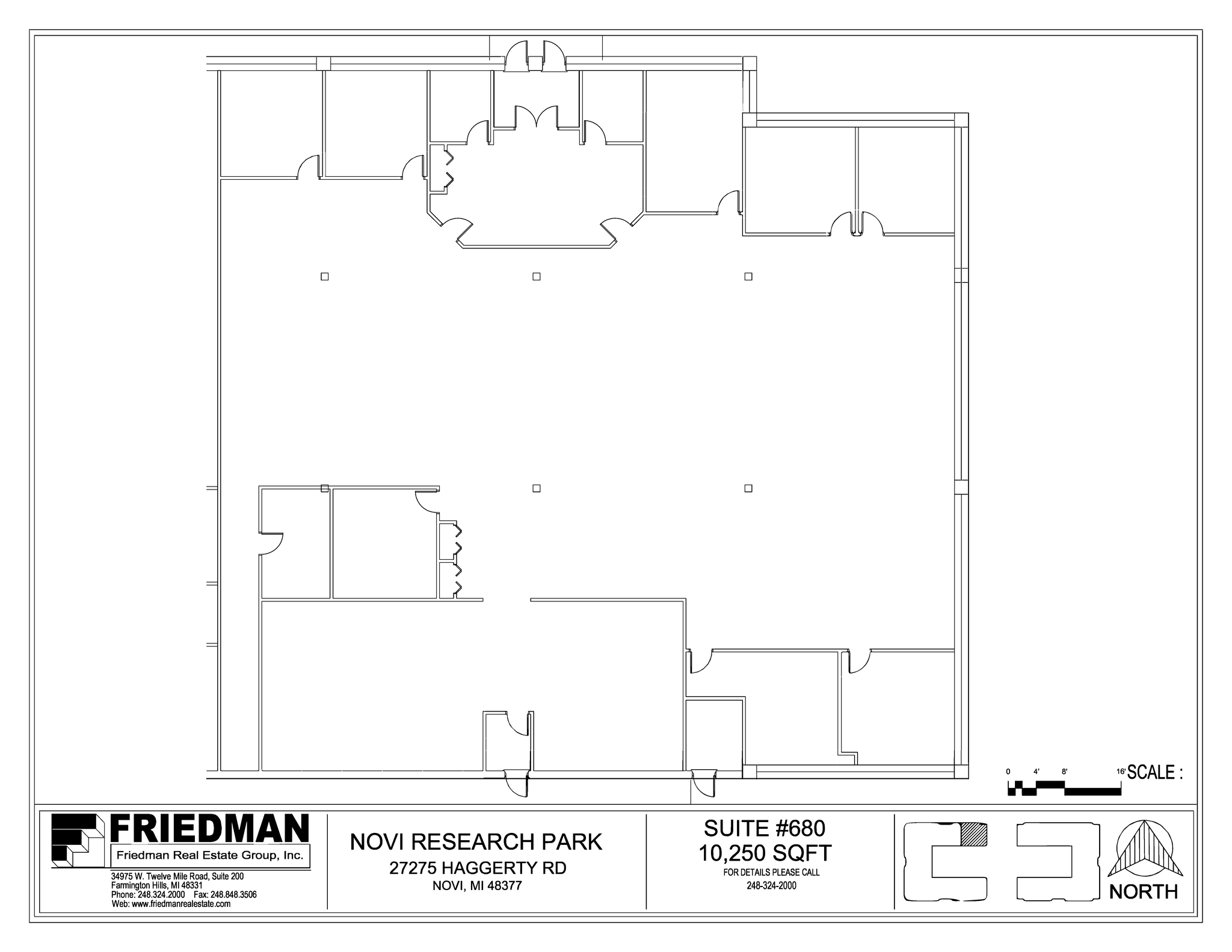 27275 Haggerty Rd, Novi, MI for lease Floor Plan- Image 1 of 4