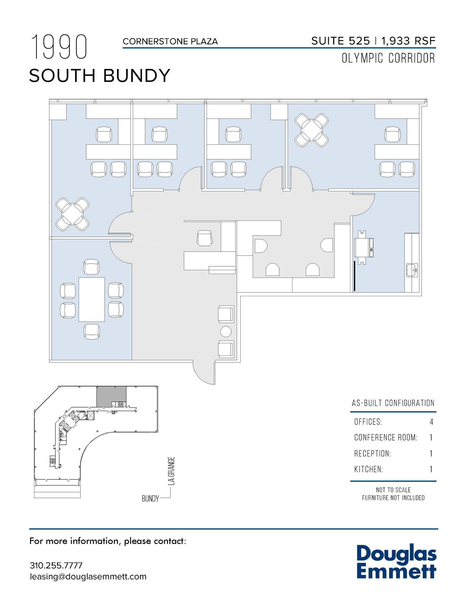 1990 S Bundy Dr, Los Angeles, CA à louer Plan d  tage- Image 1 de 1