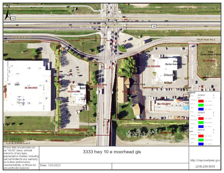 3333 Hwy 10 E, Moorhead, MN à louer - Plan de site - Image 3 de 40