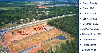 Watson Blvd, Warner Robins, GA - Aérien  Vue de la carte - Image1