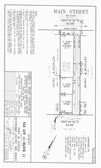 Clinton Building & Parking Lot portfolio of 2 properties for sale on LoopNet.ca - Site Plan - Image 3 of 4