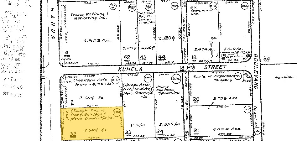 91-103 Hanua St, Kapolei, HI à louer - Plan cadastral - Image 2 de 2