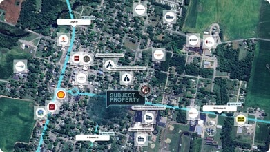 211 Everett st, Homer, MI - AERIAL  map view