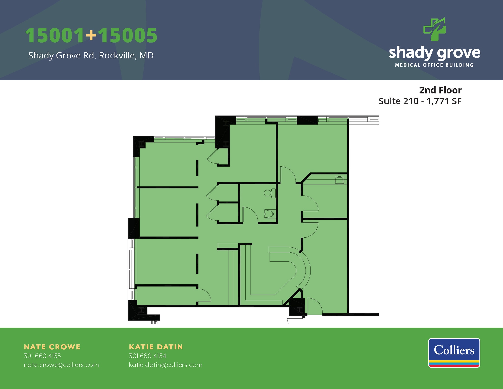 15005 Shady Grove Rd, Rockville, MD à louer Plan d’étage- Image 1 de 1
