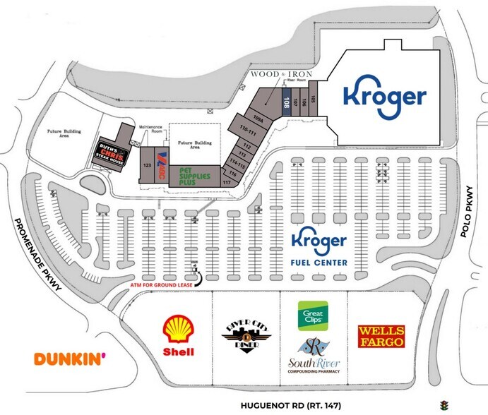 11400-11500 W Huguenot Rd, Midlothian, VA à louer - Photo du bâtiment - Image 2 de 8