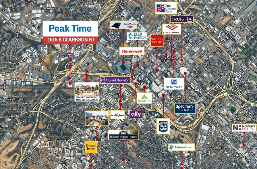 1515-1555 S Clarkson St, Charlotte, NC for lease - Building Photo - Image 2 of 15