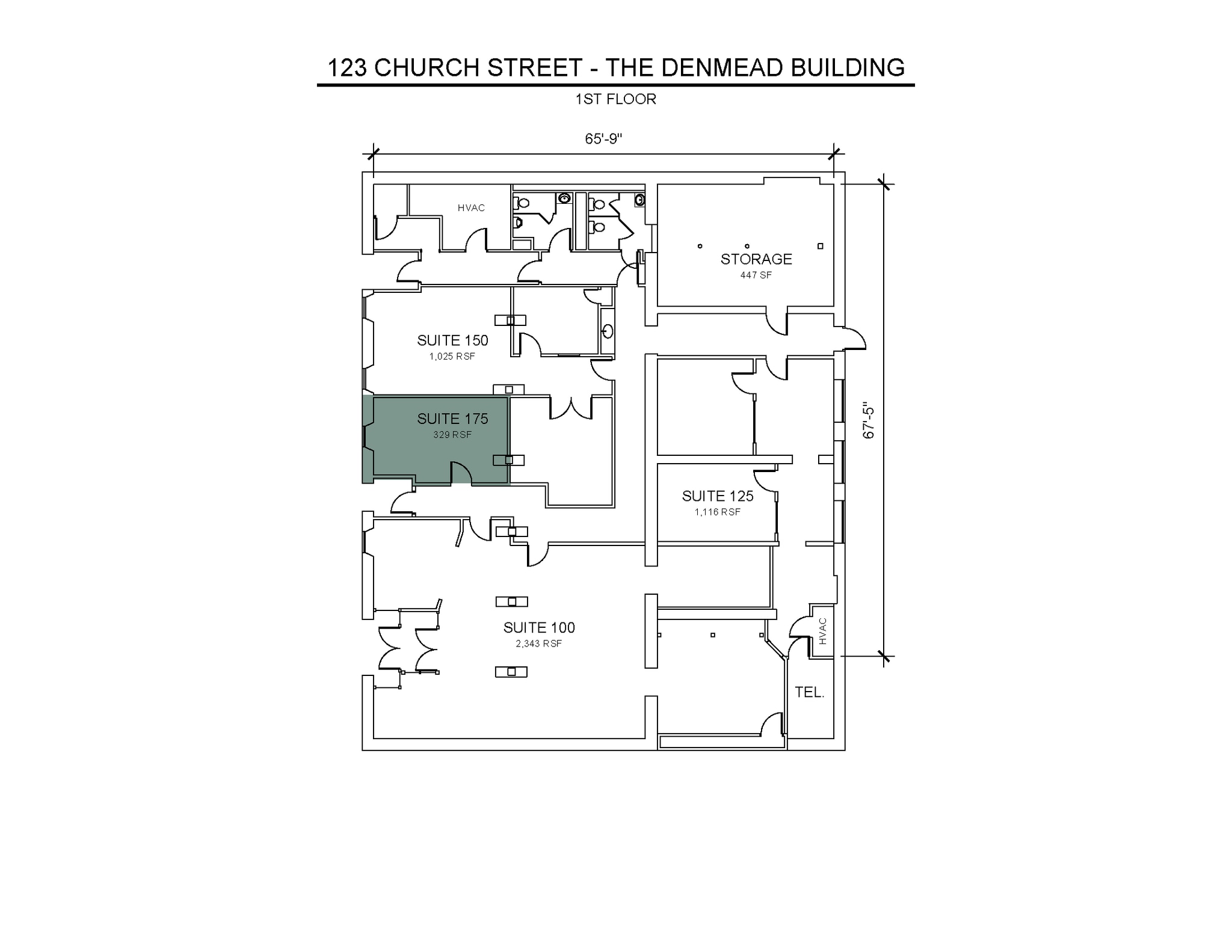113 Church St, Marietta, GA à louer Plan d’étage- Image 1 de 1