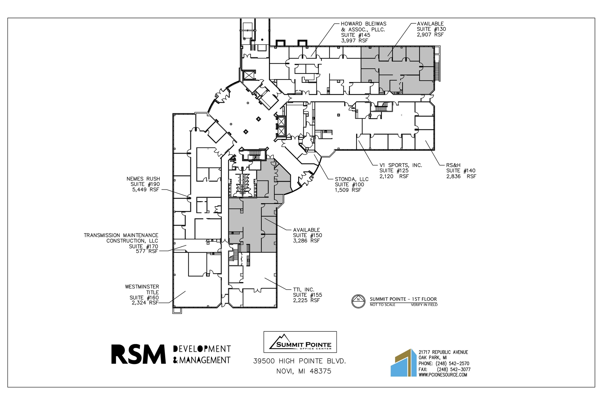 39500 High Pointe Blvd, Novi, MI for lease Floor Plan- Image 1 of 1