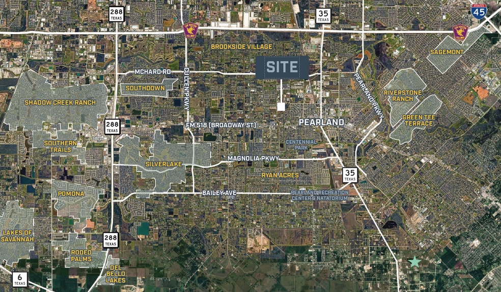 W Orange St & Hatfield Rd st, Pearland, TX à vendre - Photo du bâtiment - Image 2 de 3