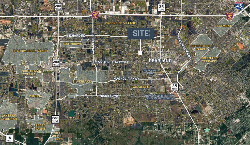 W Orange St & Hatfield Rd st, Pearland, TX à vendre - Photo du bâtiment - Image 2 de 3