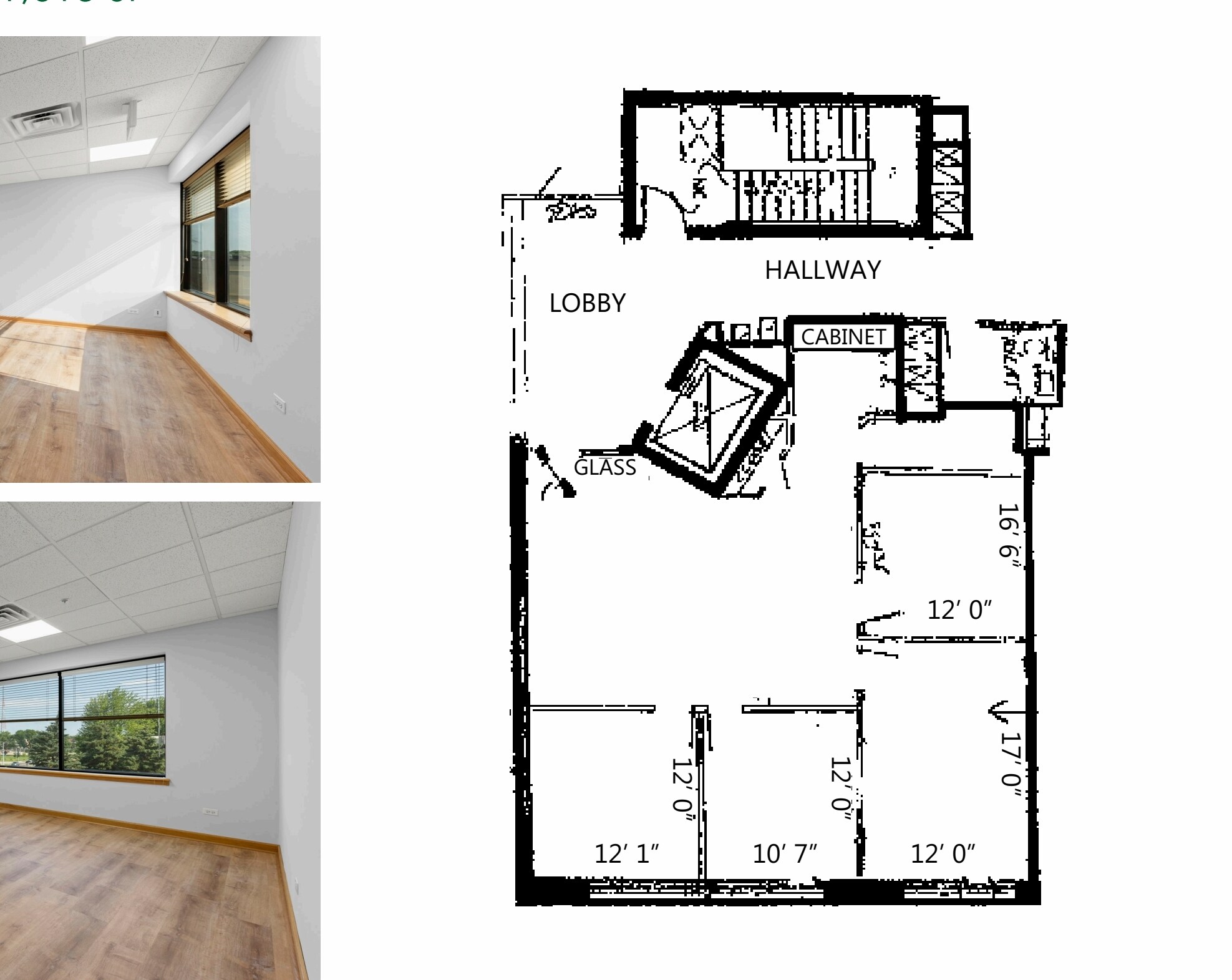 290-300 S County Farm Rd, Wheaton, IL for lease Floor Plan- Image 1 of 3