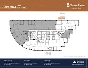 600 Anton Blvd, Costa Mesa, CA à louer Plan d’étage- Image 1 de 1