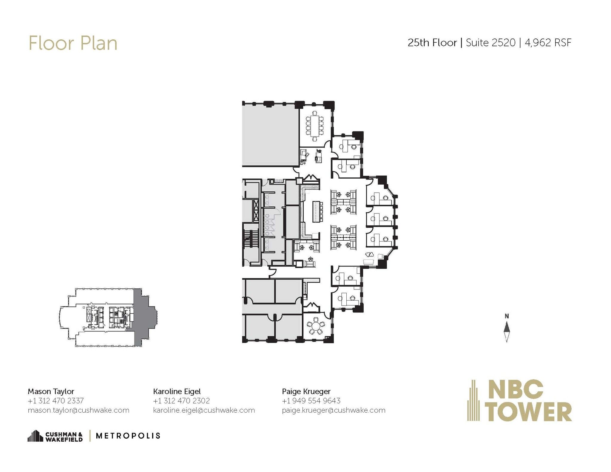 455 N Cityfront Plaza Dr, Chicago, IL for lease Floor Plan- Image 1 of 9
