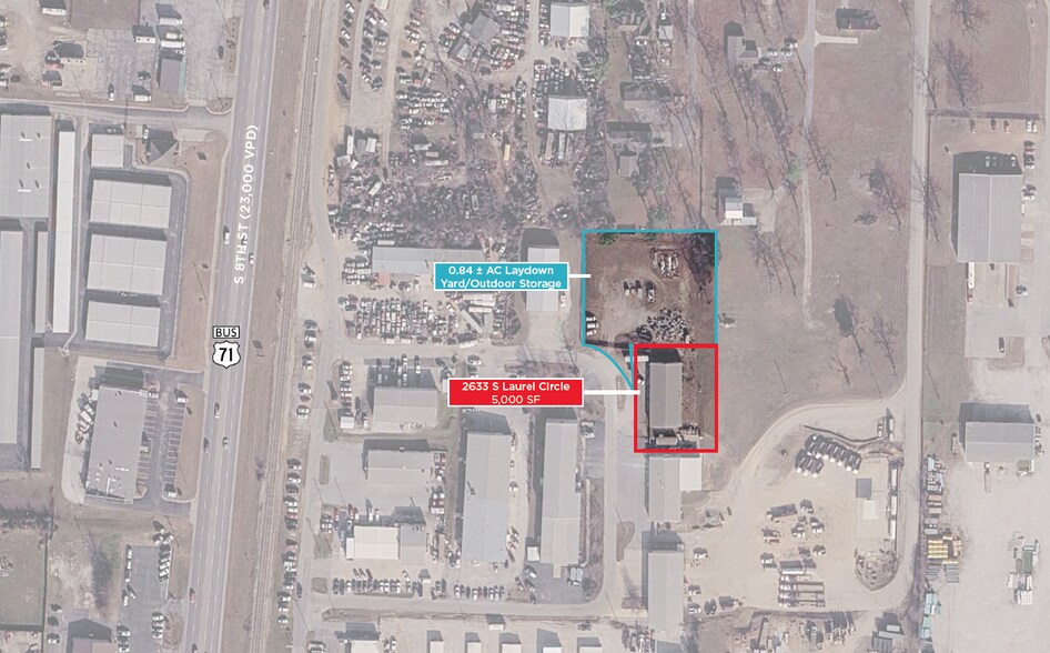 2633 Laurel Cir, Rogers, AR à louer - Plan de site - Image 2 de 3