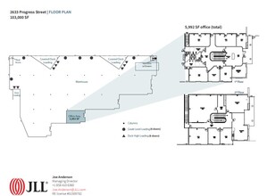 2633 Progress St, Vista, CA à louer Plan d’étage- Image 1 de 1