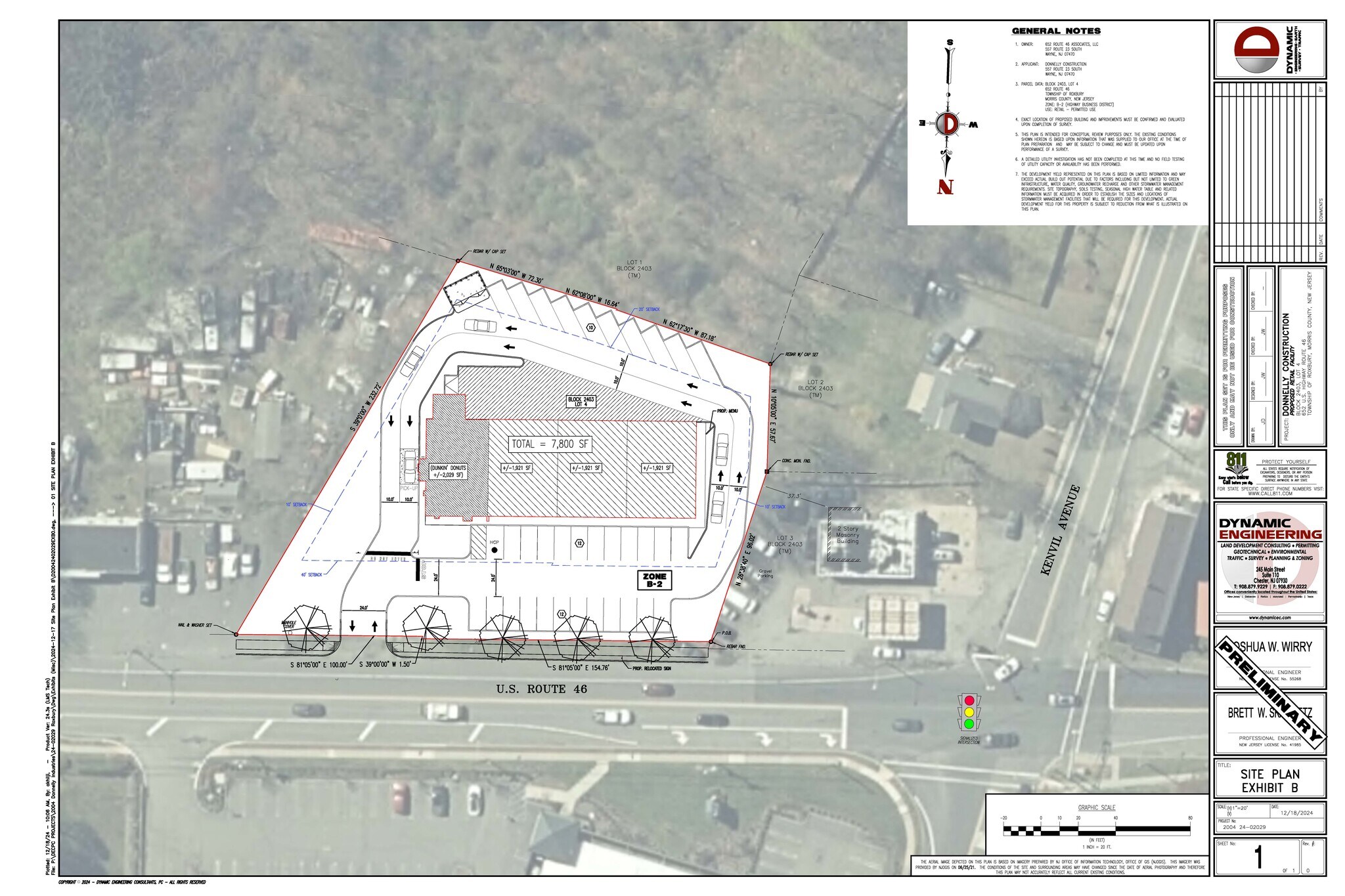 652 Route 46, Kenvil, NJ à louer Plan de site- Image 1 de 2