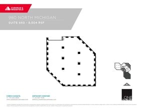 980 N Michigan Ave, Chicago, IL à louer Plan d’étage- Image 1 de 1