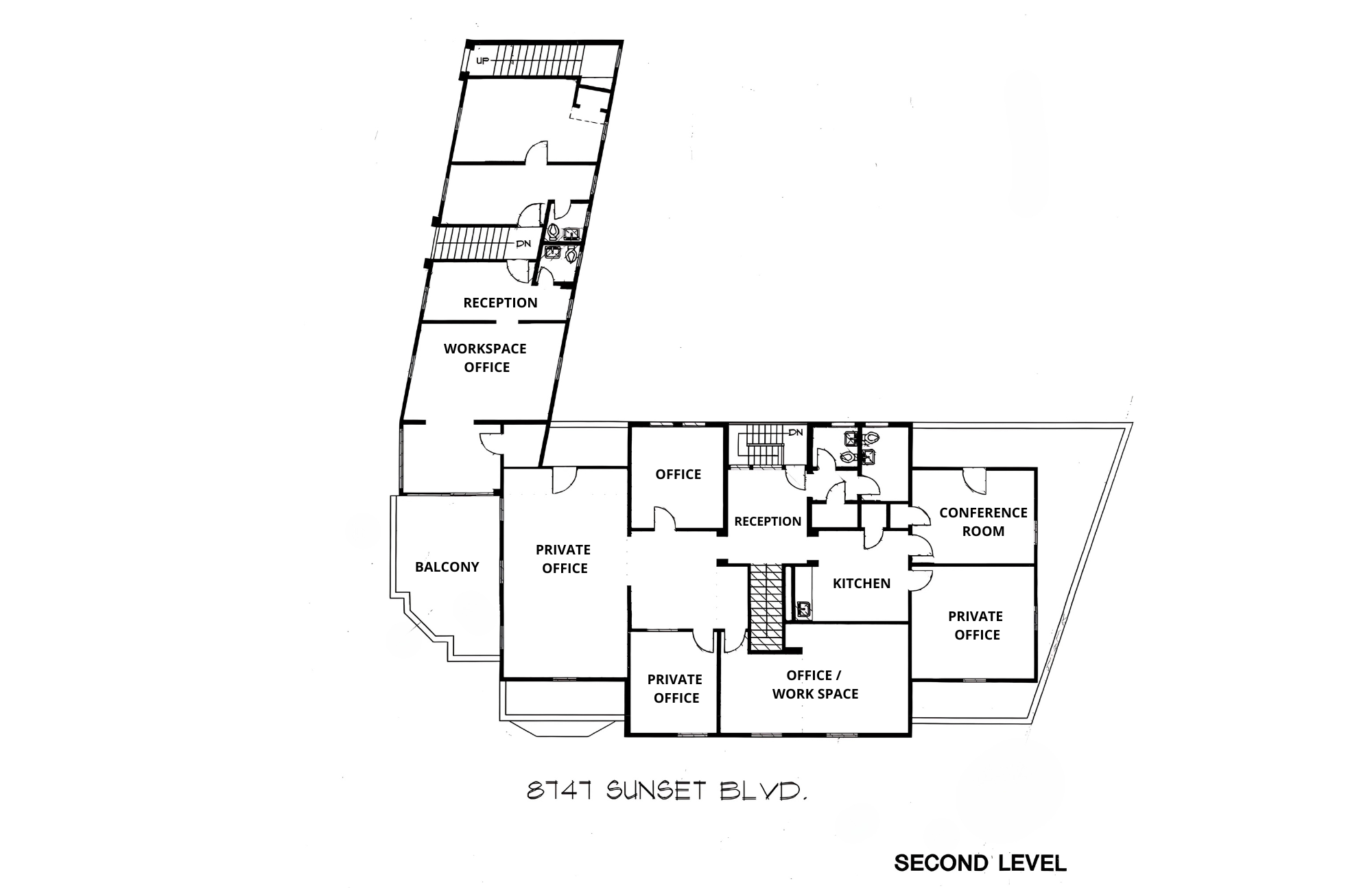8741-8751 W Sunset Blvd, West Hollywood, CA for lease Floor Plan- Image 1 of 1