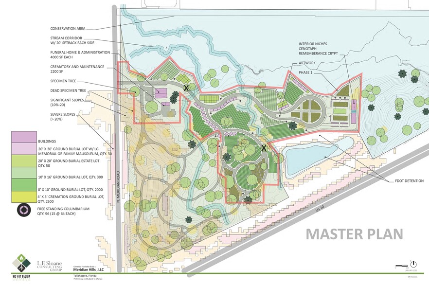 Meridian Rd, Tallahassee, FL à vendre - Plan de site - Image 2 de 4