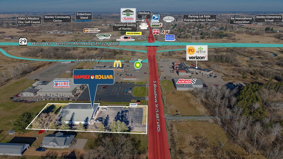 618 S Broadway St, Stanley, WI à vendre - Photo du bâtiment - Image 2 de 5