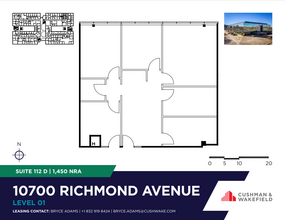 10700 Richmond Ave, Houston, TX à louer Plan d’étage- Image 1 de 1