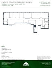 905 Calle Amanecer, San Clemente, CA à louer Plan d’étage- Image 1 de 1