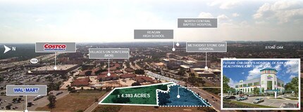 E Sonterra Blvd, San Antonio, TX - Aérien Vue de la carte