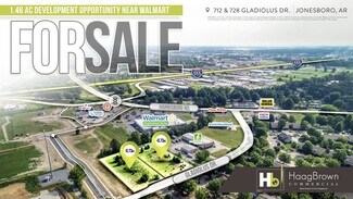 Plus de détails pour 712 & 728 Gladiolus Dr, Jonesboro, AR - Terrain à vendre