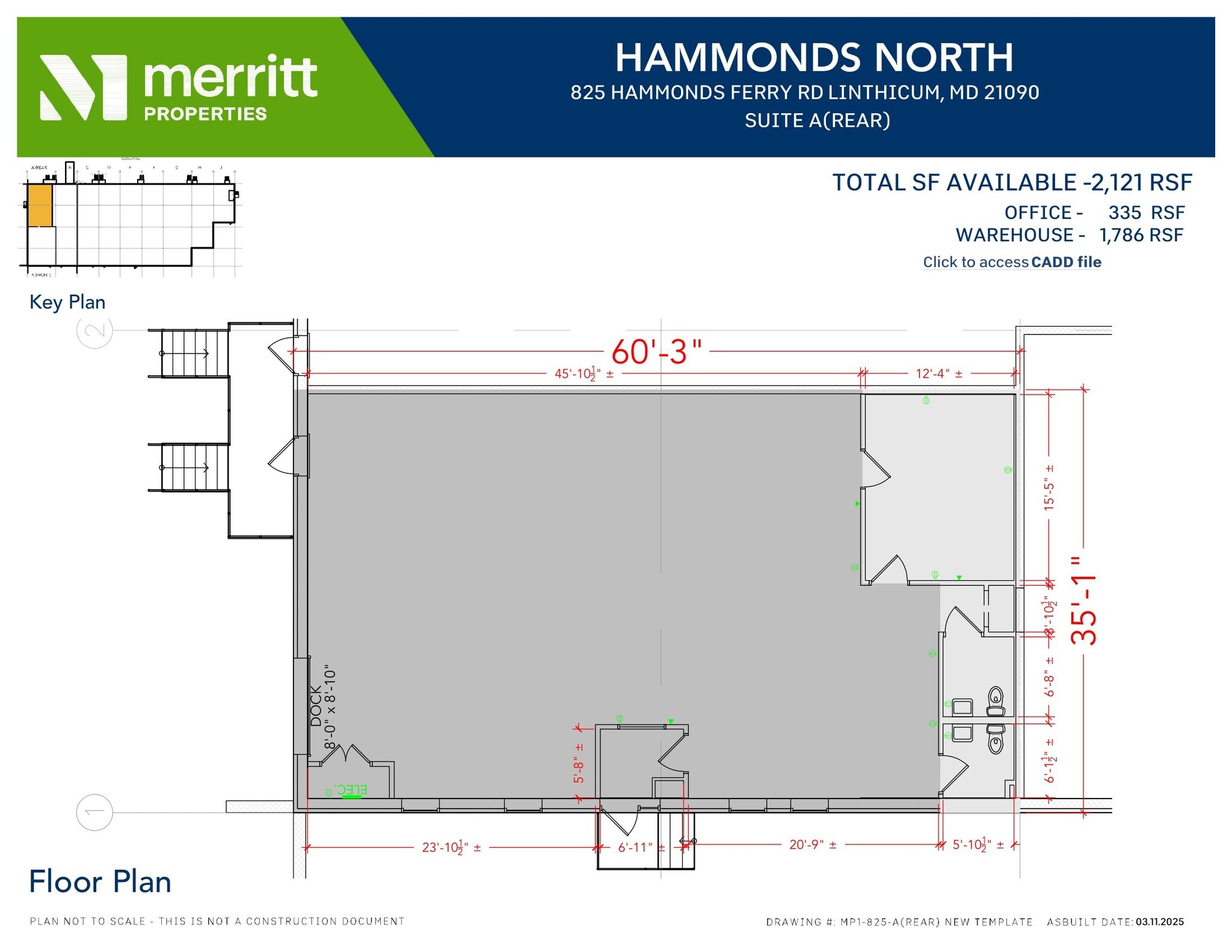 823 Hammonds Ferry Rd, Linthicum, MD à louer Plan d’étage- Image 1 de 1
