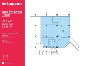 1875 I St NW, Washington, DC à louer Plan d’étage- Image 2 de 4