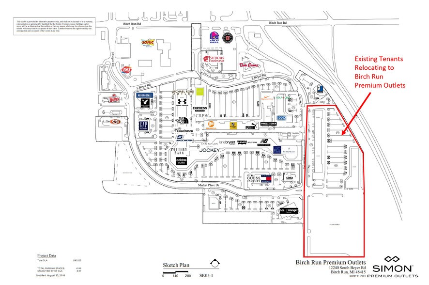 12373 S Beyer Rd, Birch Run, MI for sale - Site Plan - Image 2 of 3